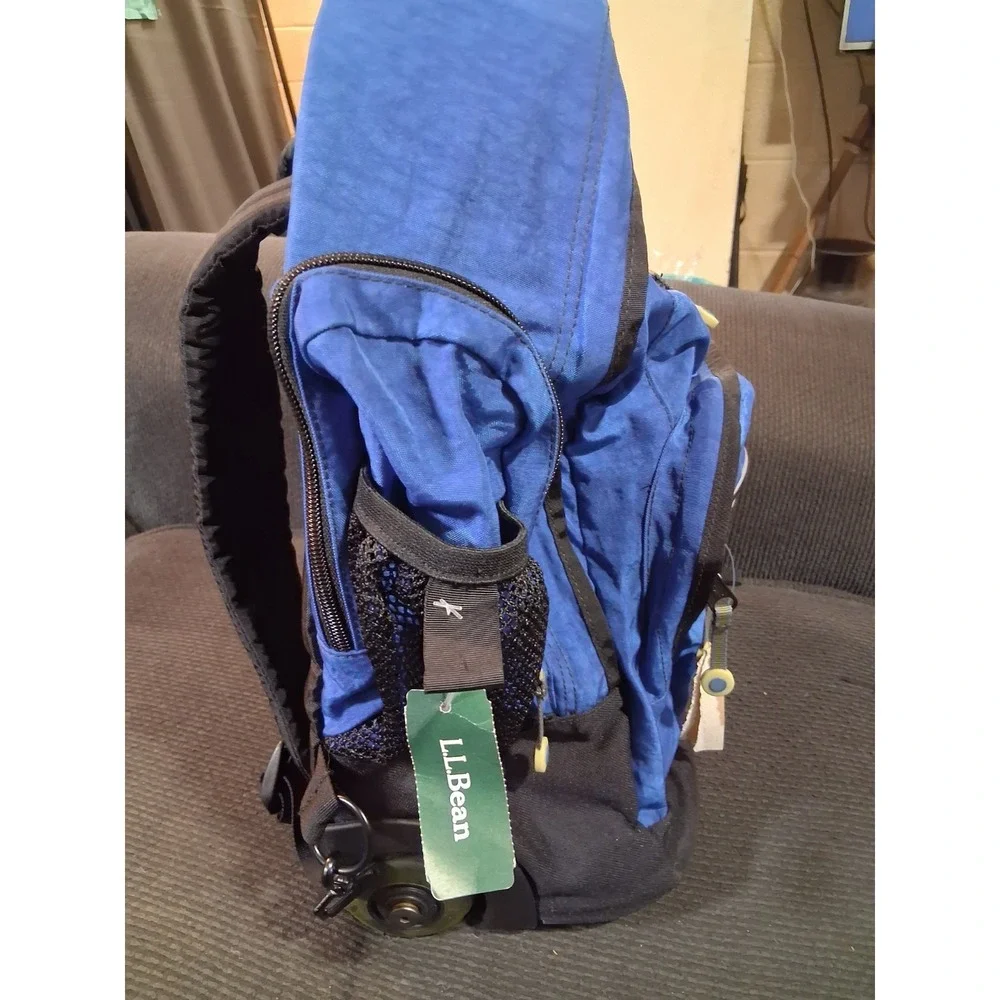LL Bean Luggage Deluxe Rolling Wheeled Carry On Bag Book Bag‎ Vintage 90s